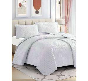 CUBRECAMA QUILT DELGADO TUFTING DE LUJO SUAVE KING M3