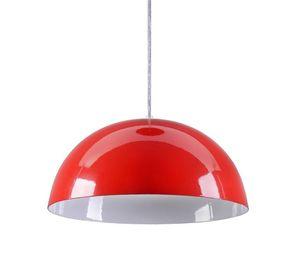 LAMPARA COLGANTE ROJA E27 1X60W