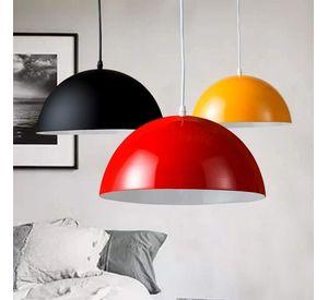 LAMPARA COLGANTE ROJA E27 1X60W