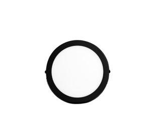 PLAFON PANEL LED 12W NEGRO REDONDO 6000K