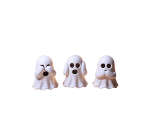 Escultura Decorativa Prints Patro- 3 Fantasmas Sabios