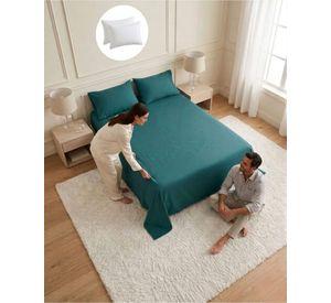 Juego Sabanas 2 Plazas Mas 2 Almohadas Con Relleno 6 Piezas B6