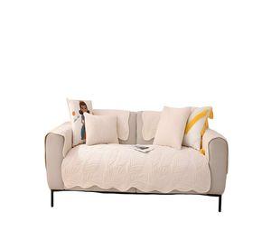 FUNDA DE SOFA DE 5 PIEZAS CON RELIEVE BLANCO