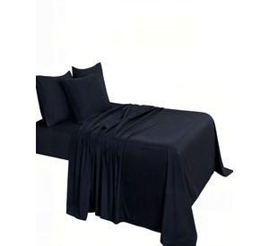 SET DE SABANA 200 HILOS KING COLOR NEGRO