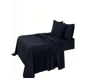 SET DE SABANA 200 HILOS KING COLOR NEGRO