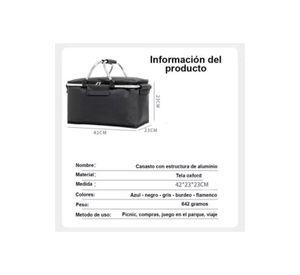 Canasta picnic cooler bolso térmica plegable portátil