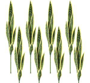 Set 2 Flor Planta Serpiente Hogar Jardin Tienda Realista Lau