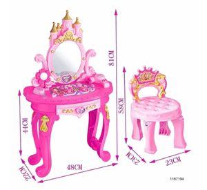 Mesa De Maquillaje Para Niñas Estilo Princesa Con Accesorios
