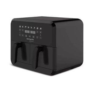 Freidora De Aire 8 Lts Con Dos Canastos Aiwa Aw-haft8001 Color Negro