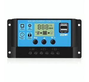 Regulador De Carga Solar Digital 12v 24v 30a 2usb
