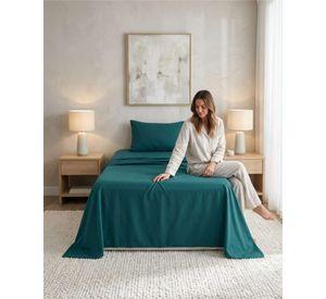 Set Sabanas Plaza y Media Con Almohada Rellena 4 Piezas A6