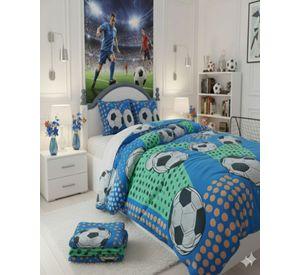 Set de Cubrecama con Chiporro mas sabana PYM NIÑO PELOTA FUTBOL 1