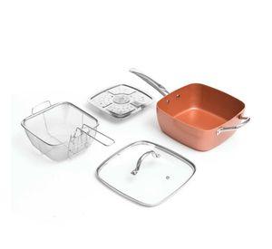 Juego Ollas Quatra Hornear Freir Cocina Antiadherente Lau