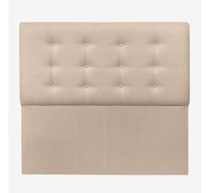 Respaldo de Cama Botoné Premium Lino Beige - King