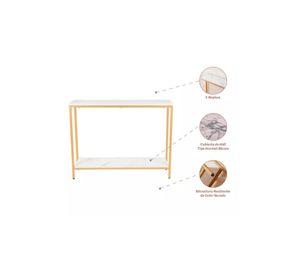 Arrimo White Stone, cubierta MDF mármol blanco