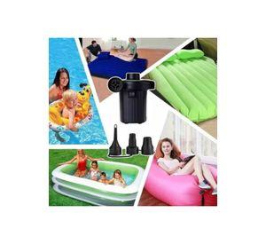Inflador eléctrico multifuncional para 220V/12V, color negro