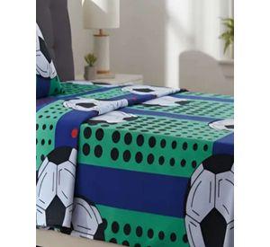 Juego de Sabanas de verano pelota de Futbol niño Infantil plaza y media MAS 1 ALMOHADA