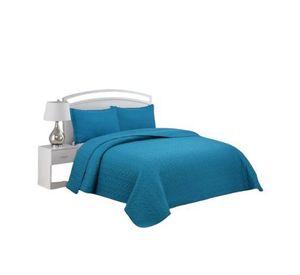 Cubrecama Quilt Verano 2 Plazas Azul Petróleo XF53