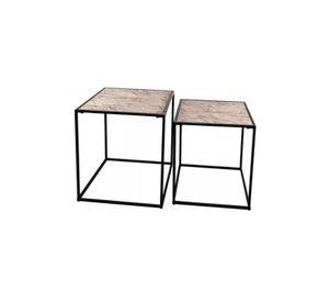 Set mesas apoyo arm. mod. 37x37x40 y 33x33x35 cm
