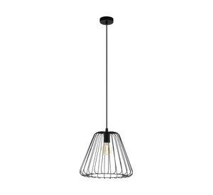 Lámpara Colgante Acero Austell Negro 1X60W E27 Cod.205101