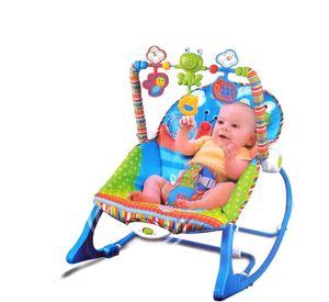 Juguete Silla Mecedora Vibradora Musical Azul Infantil