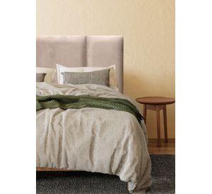 Respaldo de Cama Block Felpa Beige - Super King