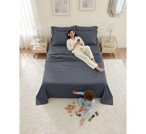 Juego De Sabanas Plaza King Completas Suaves 4 Piezas C3