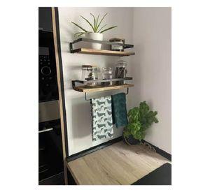 Repisas Flotantes de Madera Modernas Kit 2 Café