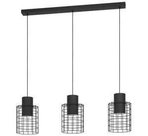 Lámpara Colgante Milligan Acero Negro E27 3X40W IP20 Cod.43626