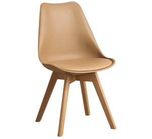 Silla Eames Acolchada Beige