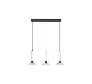 LAMPARA COLGANTE DUNIA VIDRIO LED 3 LUCES