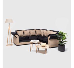 SOFA SECCIONAL NEW IRLANDA BI NEGRO BEIGE