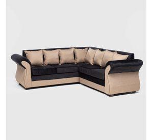 SOFA SECCIONAL NEW IRLANDA BI NEGRO BEIGE