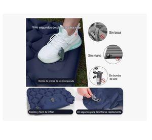 Colchón Inflable Plegable Portátil Para Acampar Colchoneta