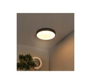 LAMPARA DE TECHO UNAR NEGRO Ø39,5cm 24W 2700K DIMEABLE