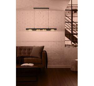 LAMPARA DE COLGAR ALFONSINE NEGRO E27 4X40W