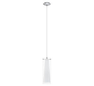 Lámpara Colgante Pinto Acero Cromo E27 1X60W cod.89832