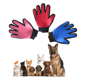Guante Azul Saca Pelos Pelusas Mascotas Perros y Gatos