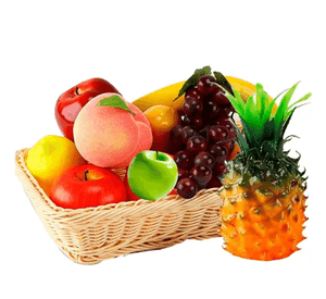 Frutas artificiales pack 8 uds variado