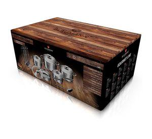BATERIA DE COCINA 17 PZS GOURMET LINE ACERO INOXIDABLE