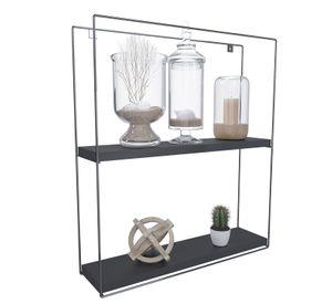 REPISA TRIANGULAR GOLDEN BLACK 25X10X25CM VEKKAHOME