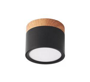 Pack 2 focos sobrepuesto 7w decorativo madera led café