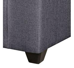 Seccional Esquinero Recife tela Gris oscuro 160x160x78