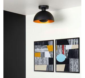Lámpara de Techo Siemon Negro 1xE27