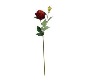 Flor Dahlia Roja 68cm