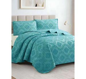 CUBRECAMA QUILT DELGADO TUFTING DE LUJO SUAVE PLAZA Y MEDIA P1