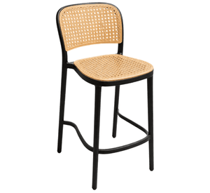 Taburete Delta Lombardia Piso De Bar O Terraza 66cm Negro