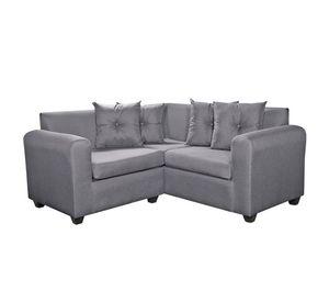 Seccional Esquinero Recife tela Gris 160x160x78