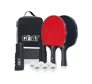 X2 Paletas De Ping Pong Estuche + Malla Red + 6 Pelotas Goat