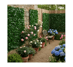 Malla Cerca De Hojas Planta Enredadera Artificial Jardín 100x300 cm